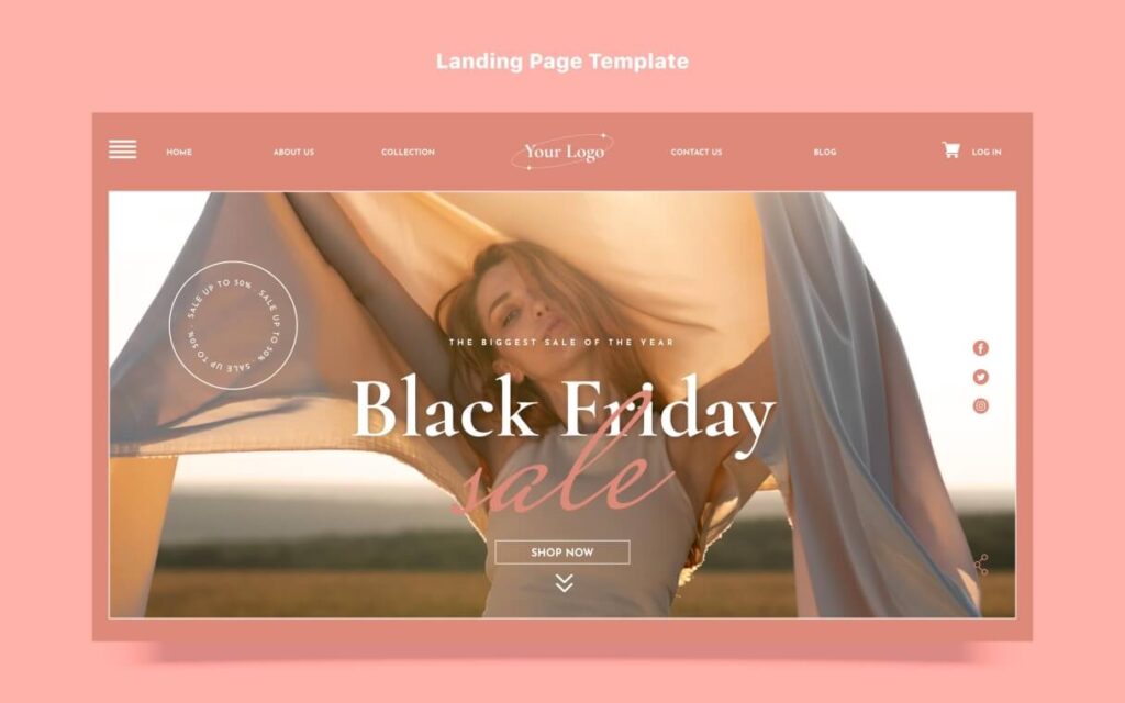 ตัวอย่าง Landing Page